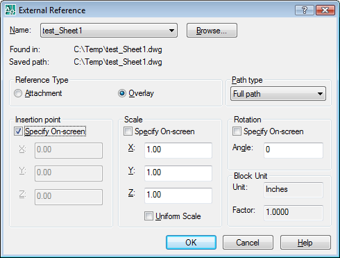CAD External Reference
