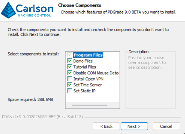 Optional Components