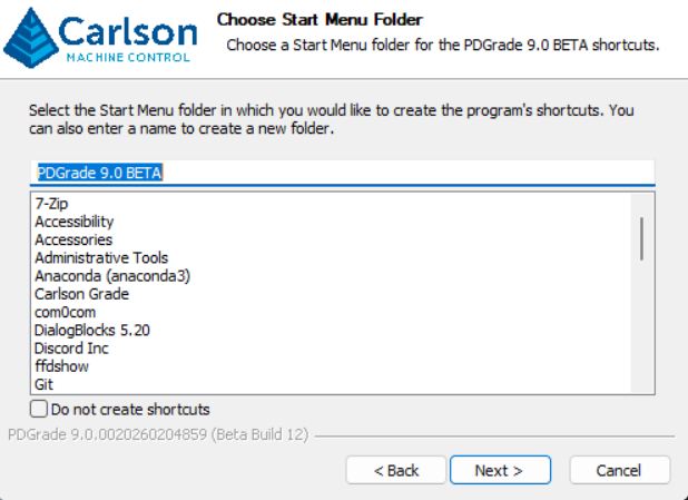 Start Menu Folder