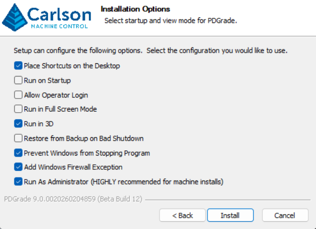 Installation Options