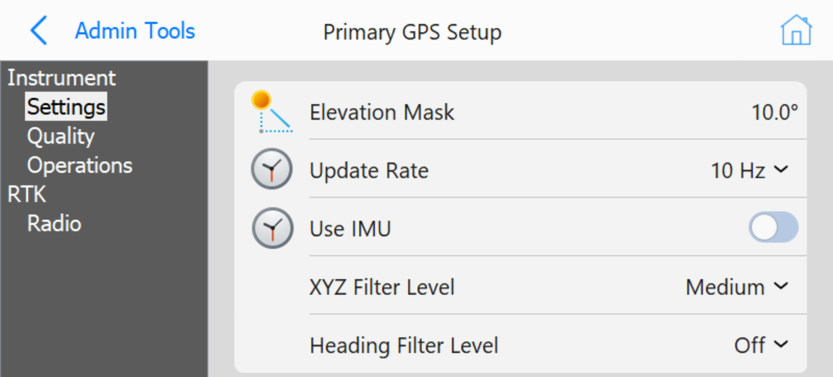 Settings