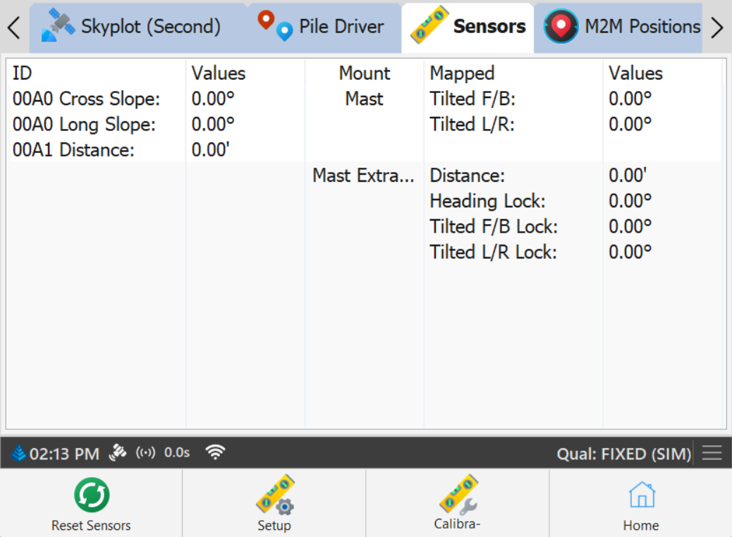 Sensors Page