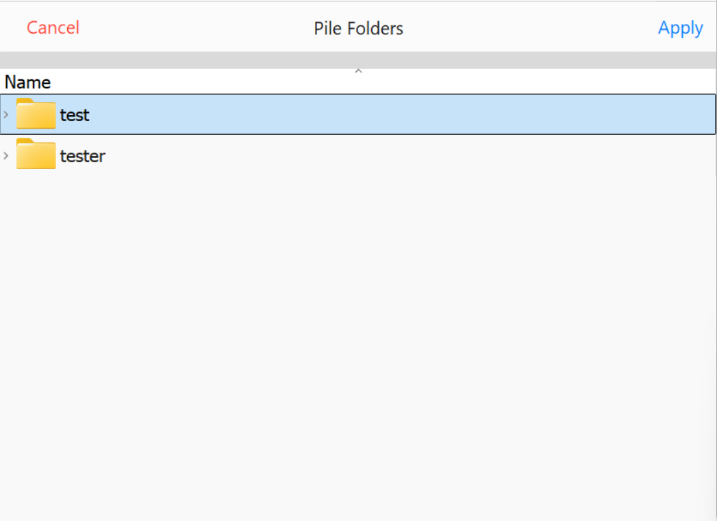 Select Folder