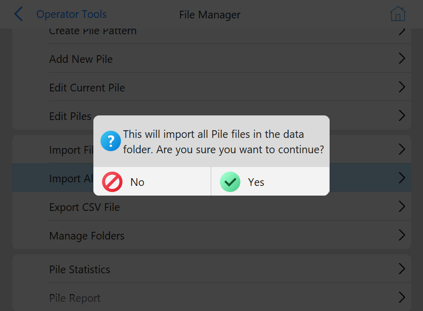 Import All Pile Files