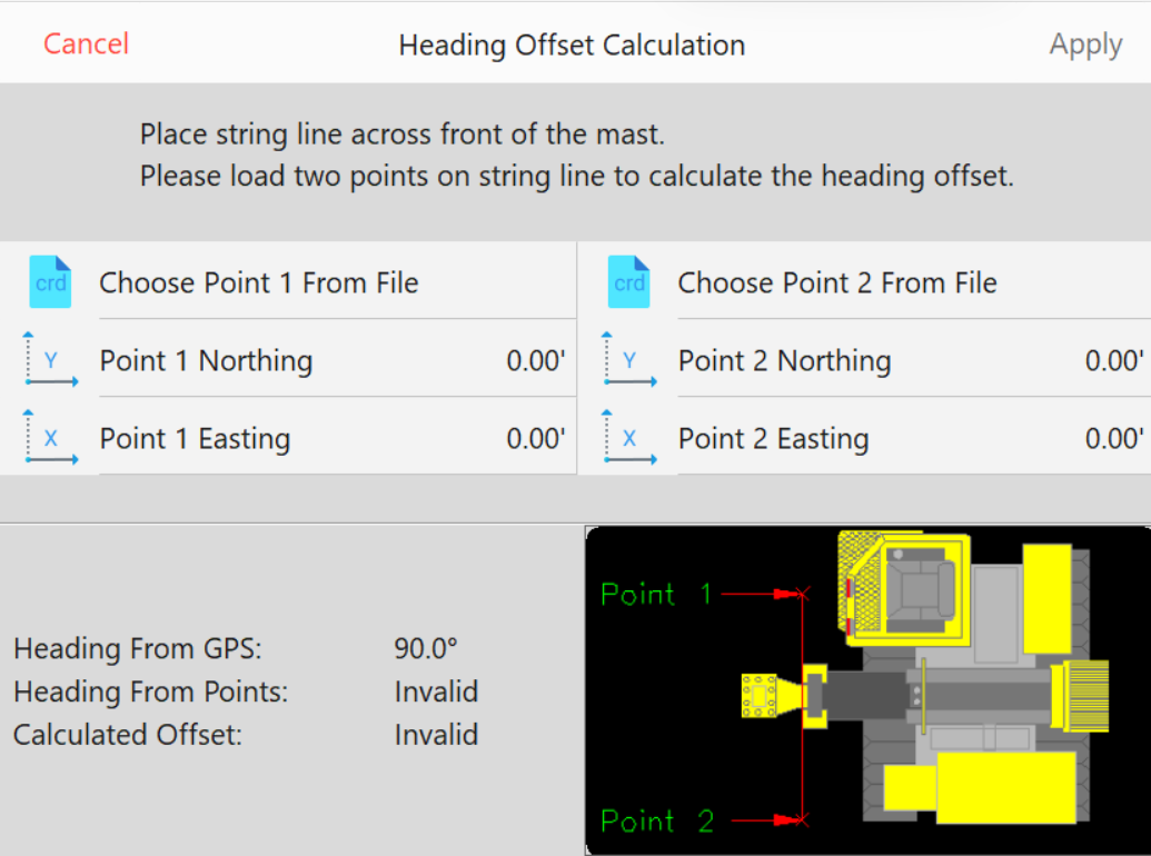 Heading Offset Calculation