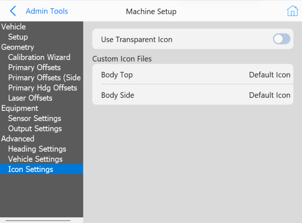Icon Settings