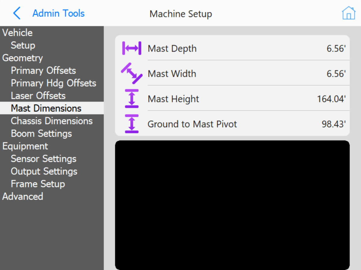 Mast Dimensions