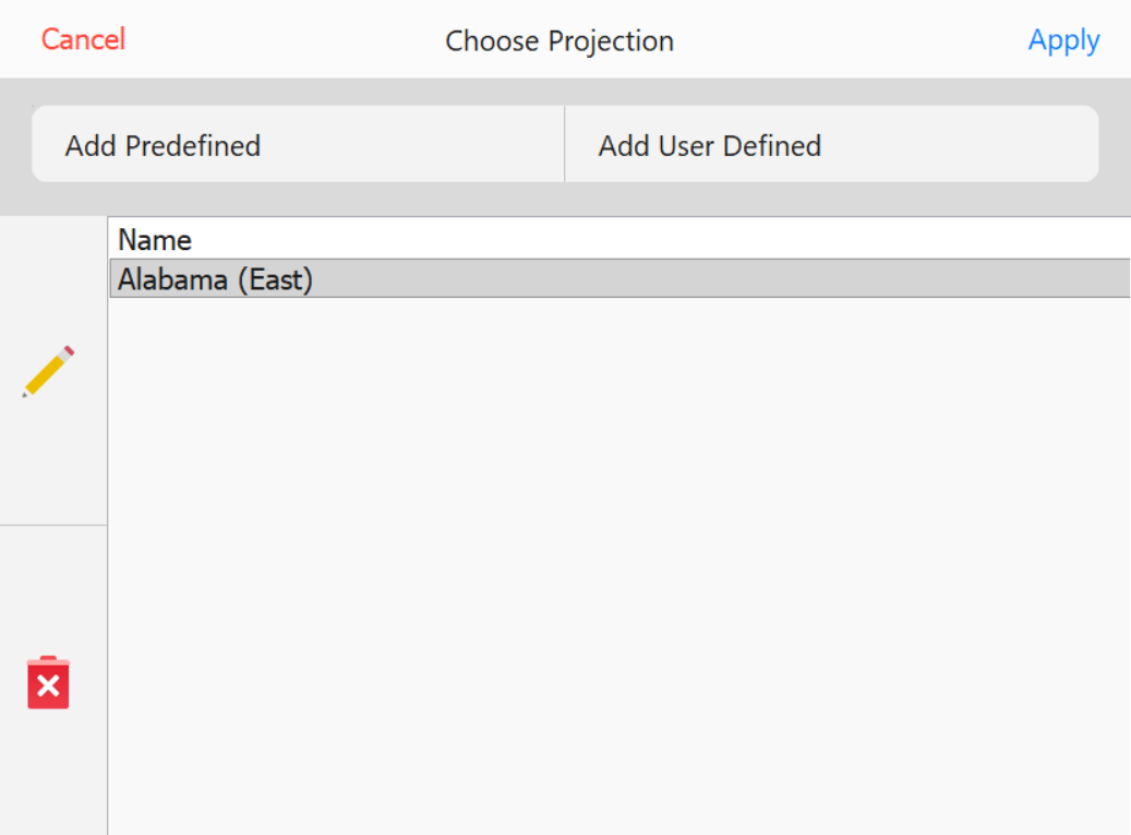 Choose Projection