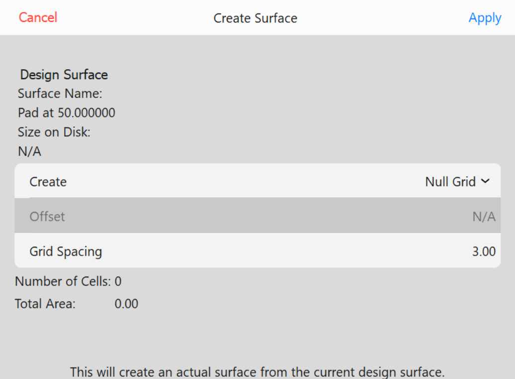 Create Surface