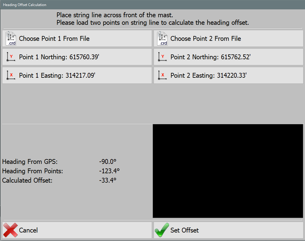 Heading Offset Calculation