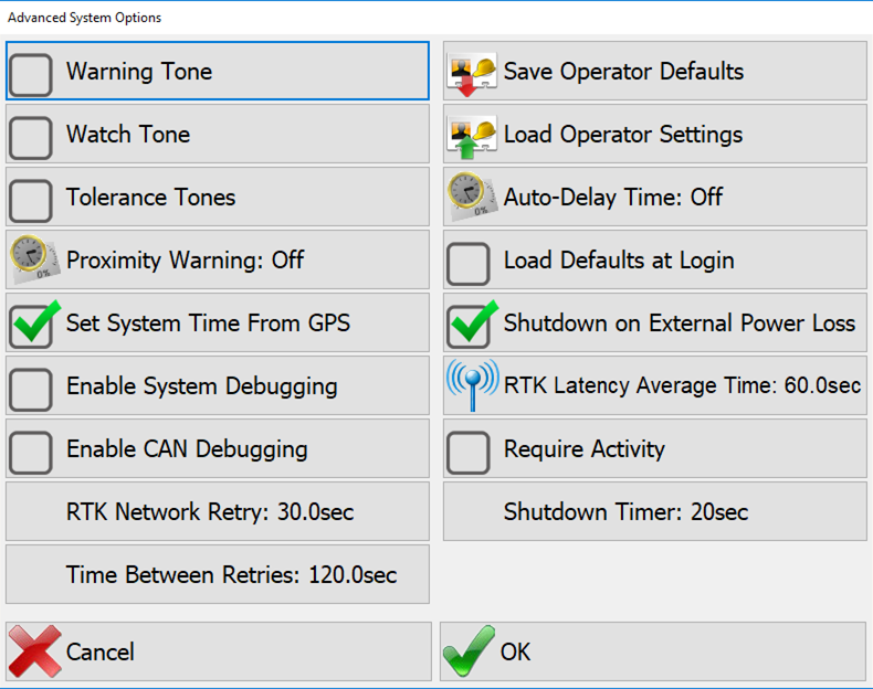 Advanced System Options