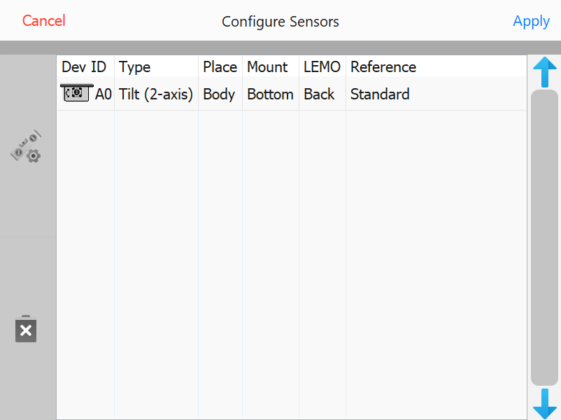 Configure Sensors