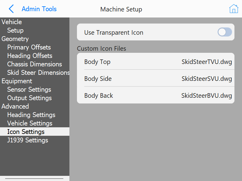 Icon Settings