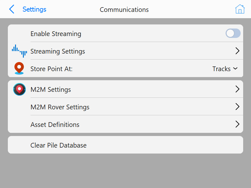 Communication Settings