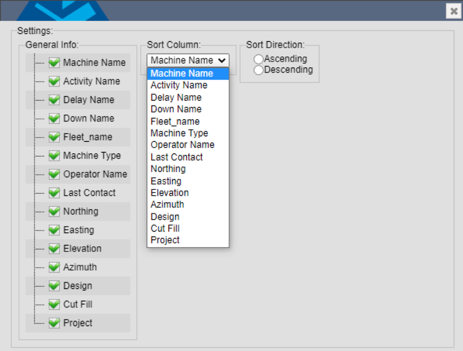 Settings Details