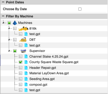 Manual Points by Machine