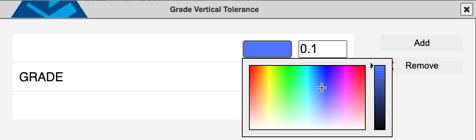 Edit Tolerance Color