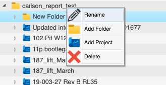 Project/Folder Management