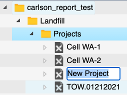 New Project/Folder