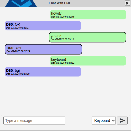 Message Selected