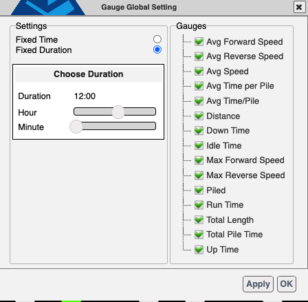 Dashboard Settings