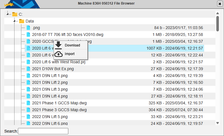 Machine File Browser