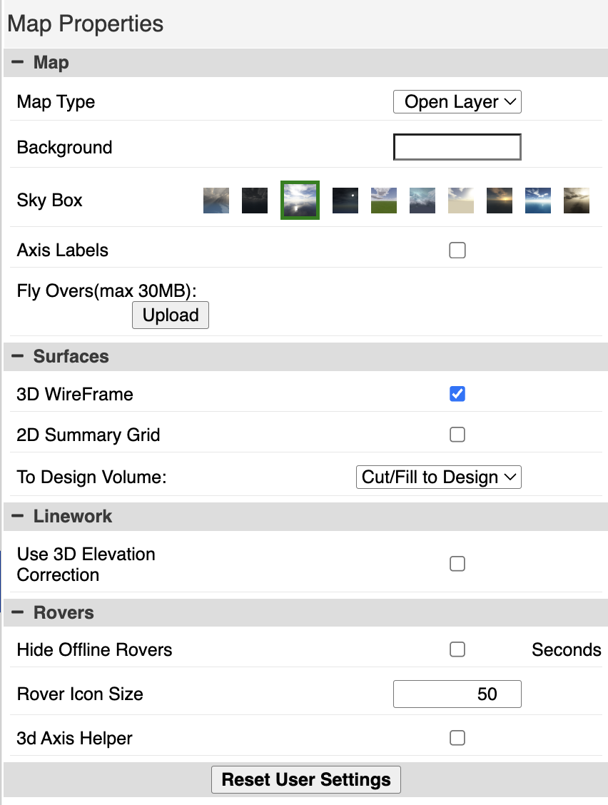 Map Properties