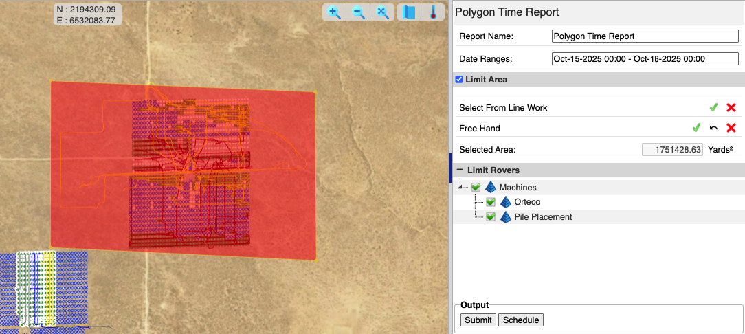 Polygon Time Report (Area Limited)