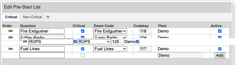 Manage List Order