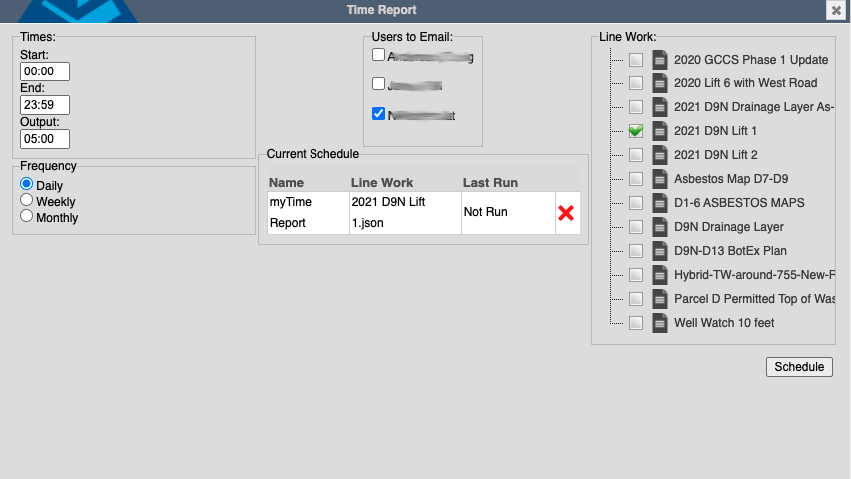 Report Menu