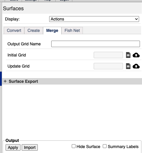 Merge Options