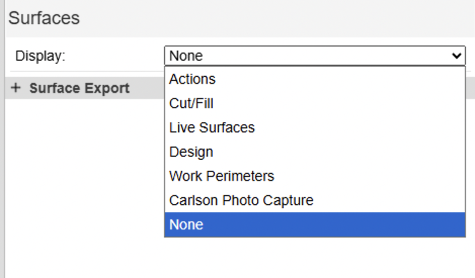 Surface Selection
