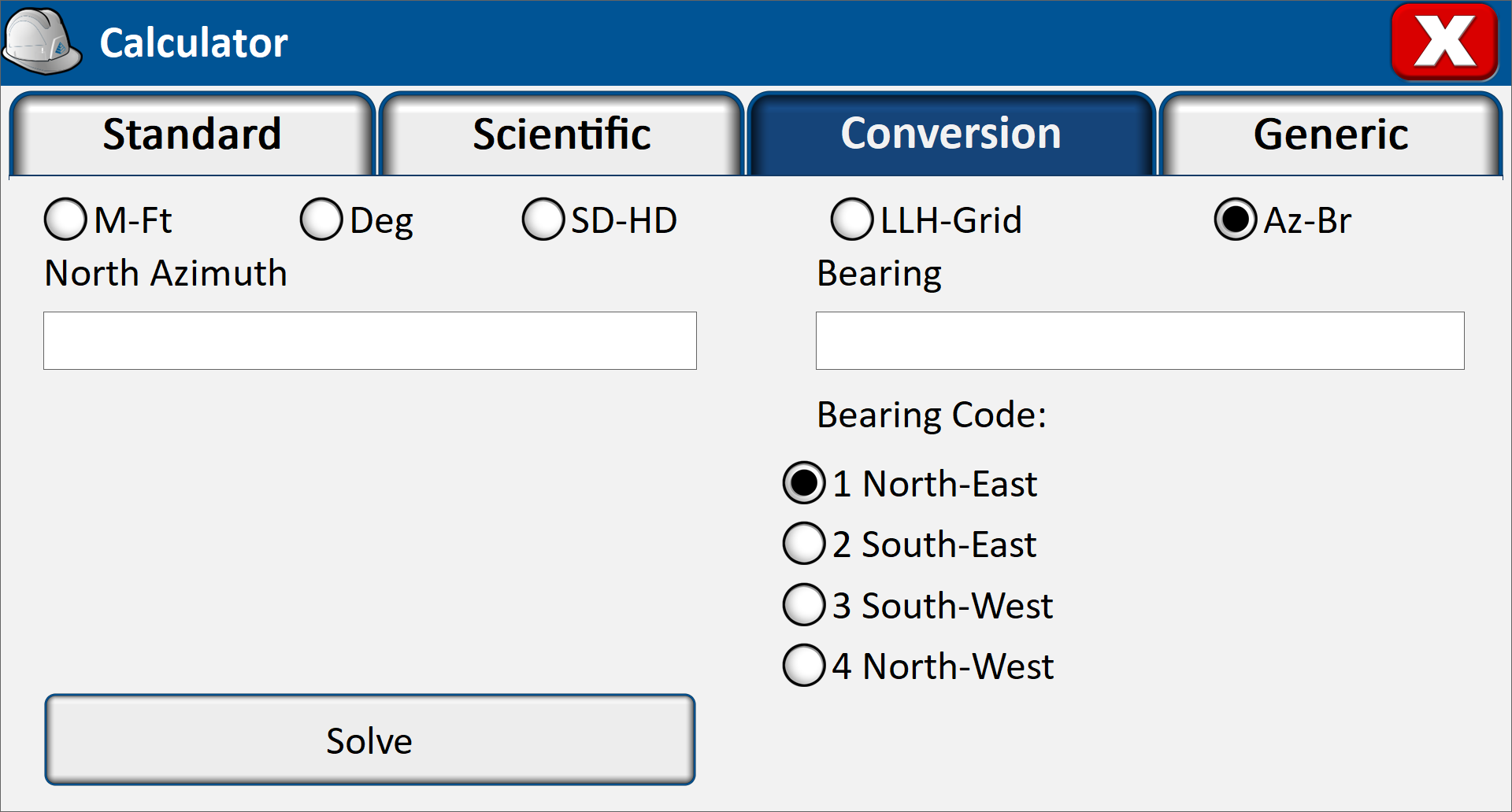 Conversion tab