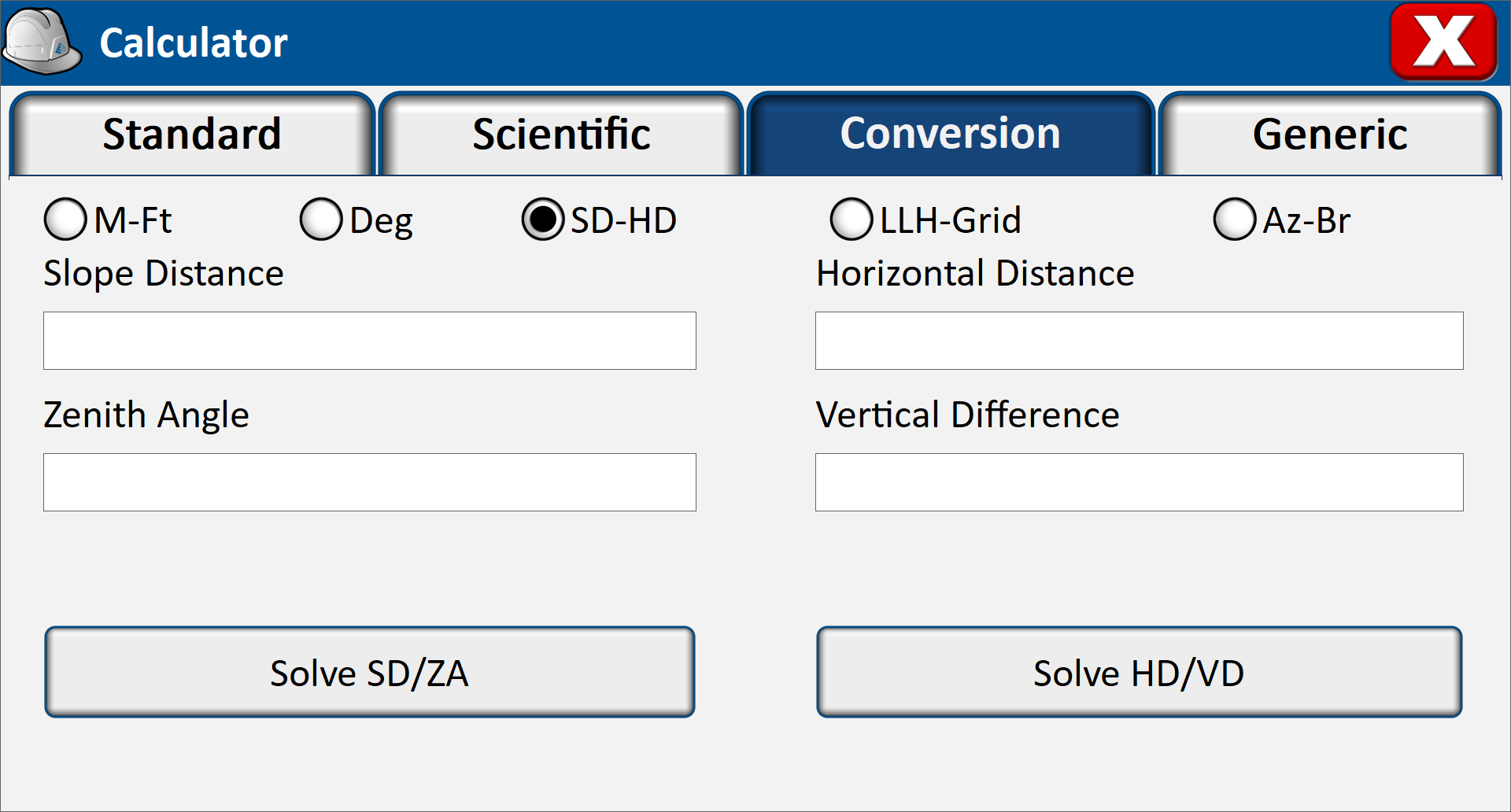 Conversion tab