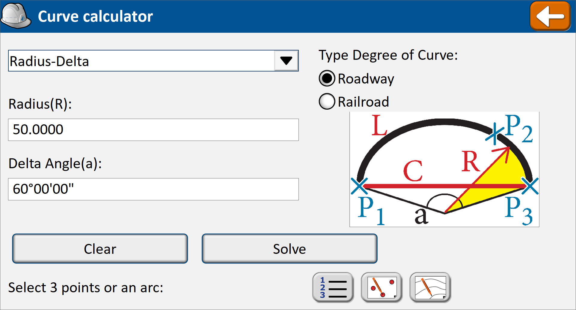 Curve dialog