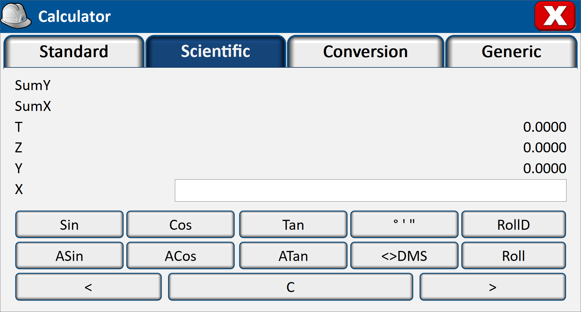 Scientific tab