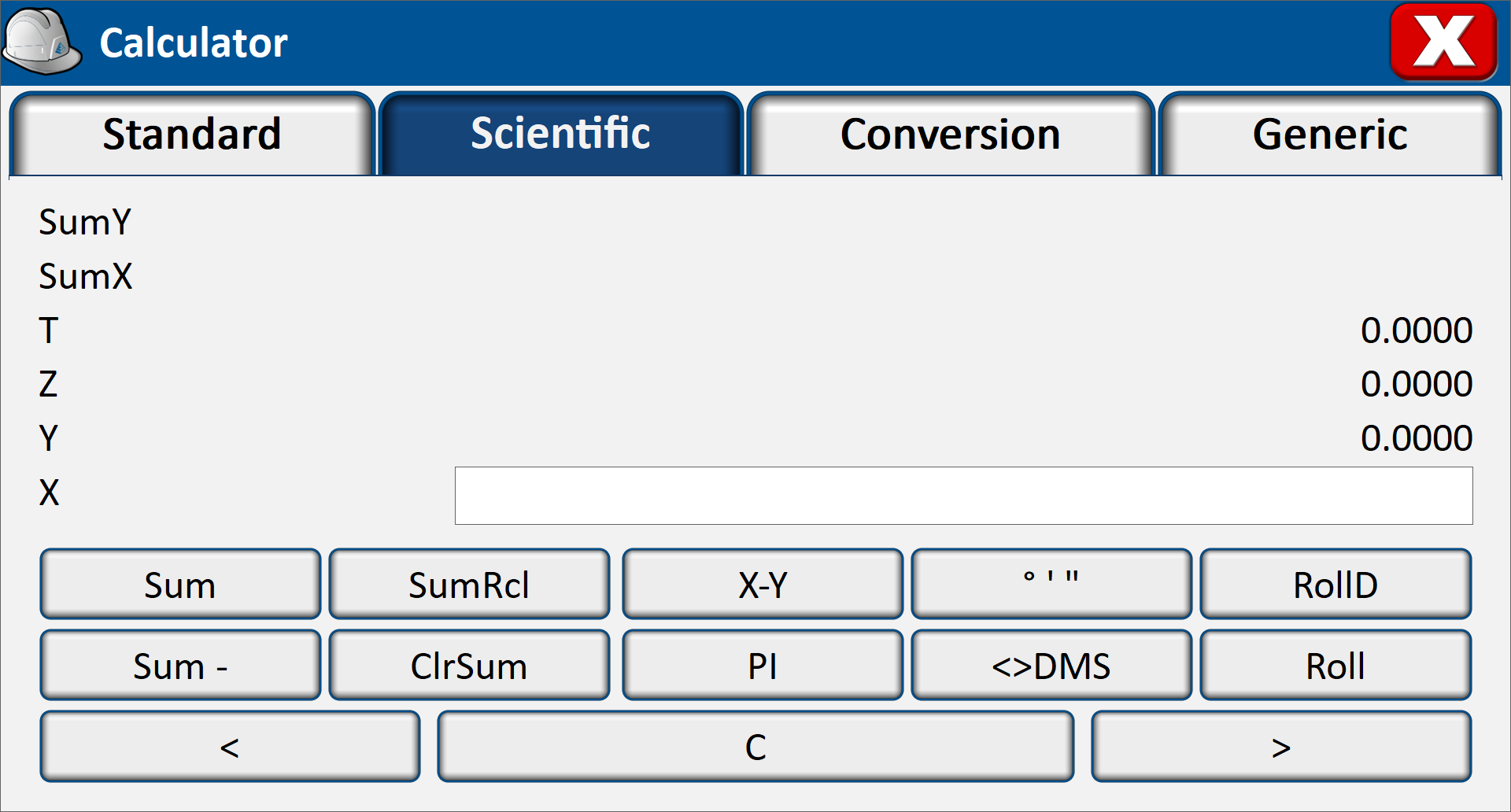 Scientific tab