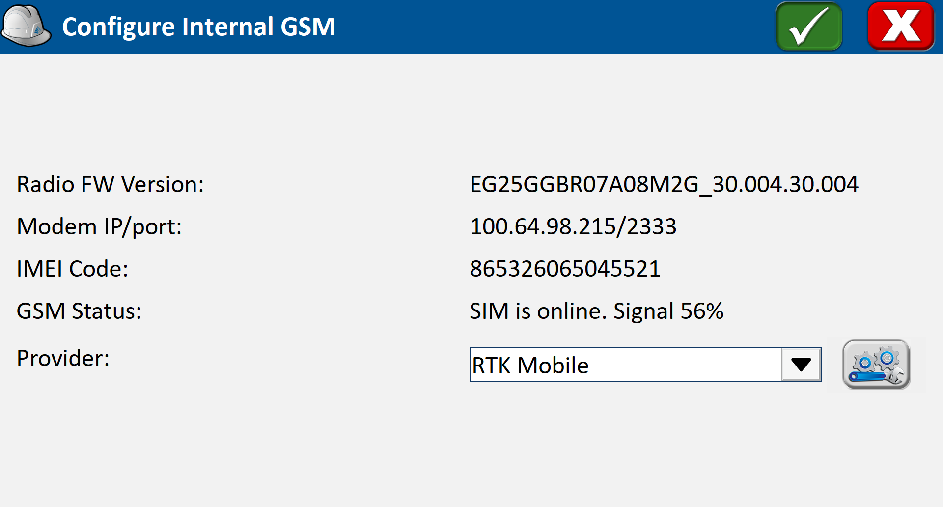 Receiver GSM