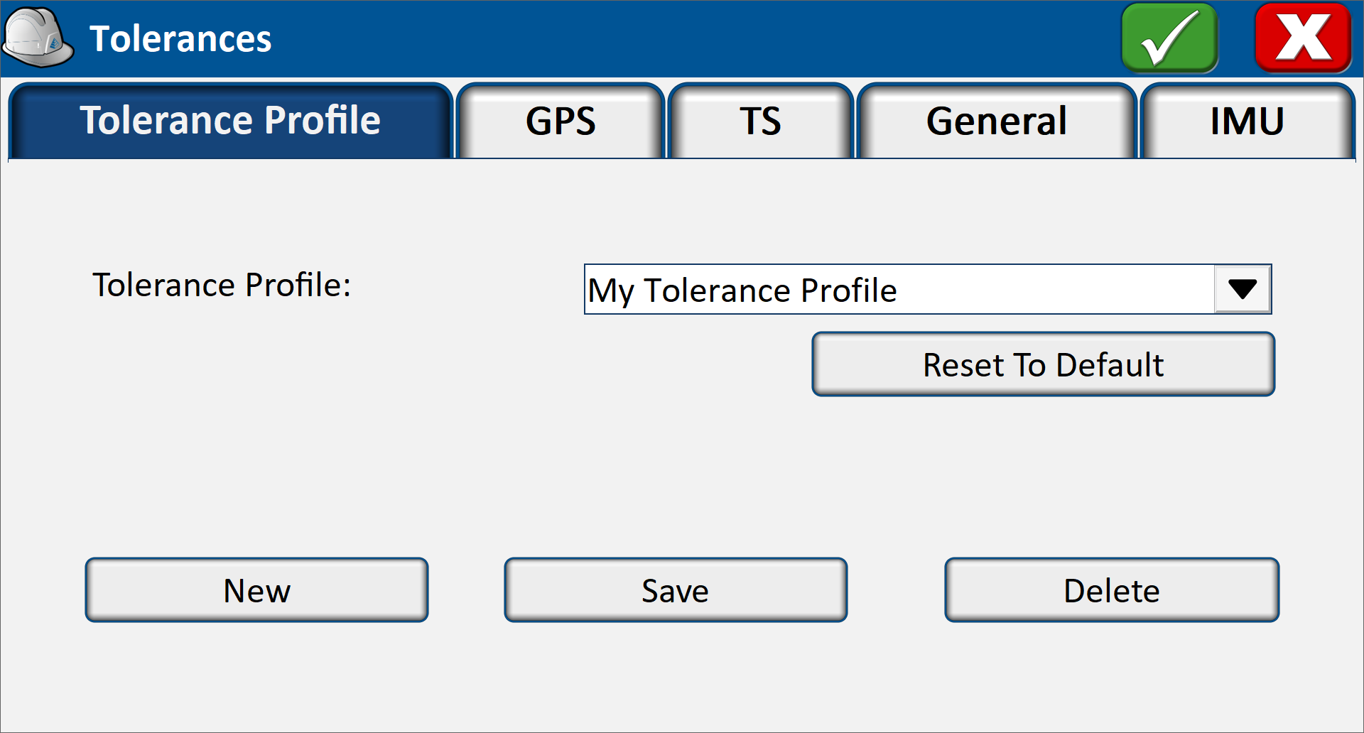 Tolerance Profile