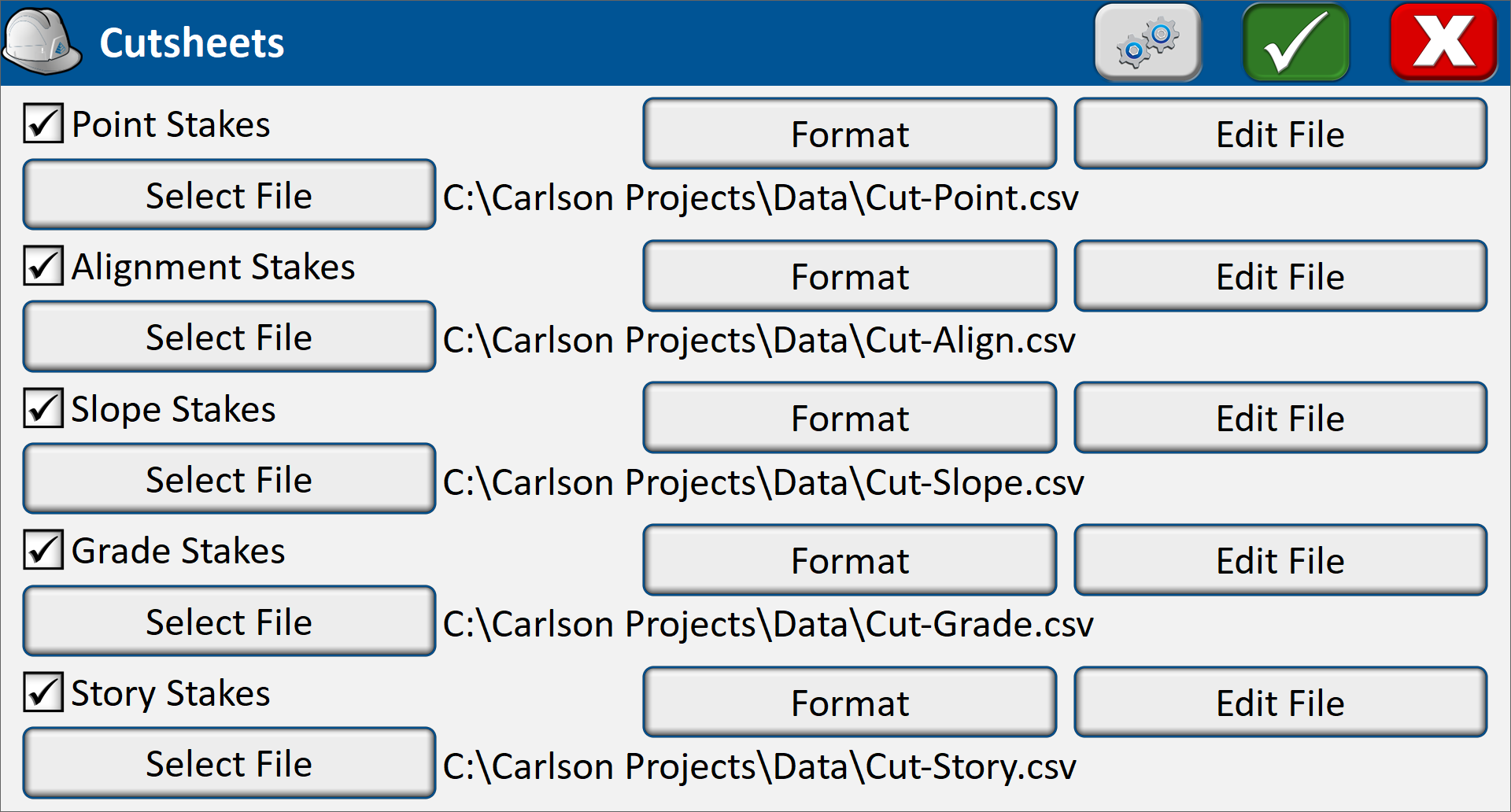 Cutsheets