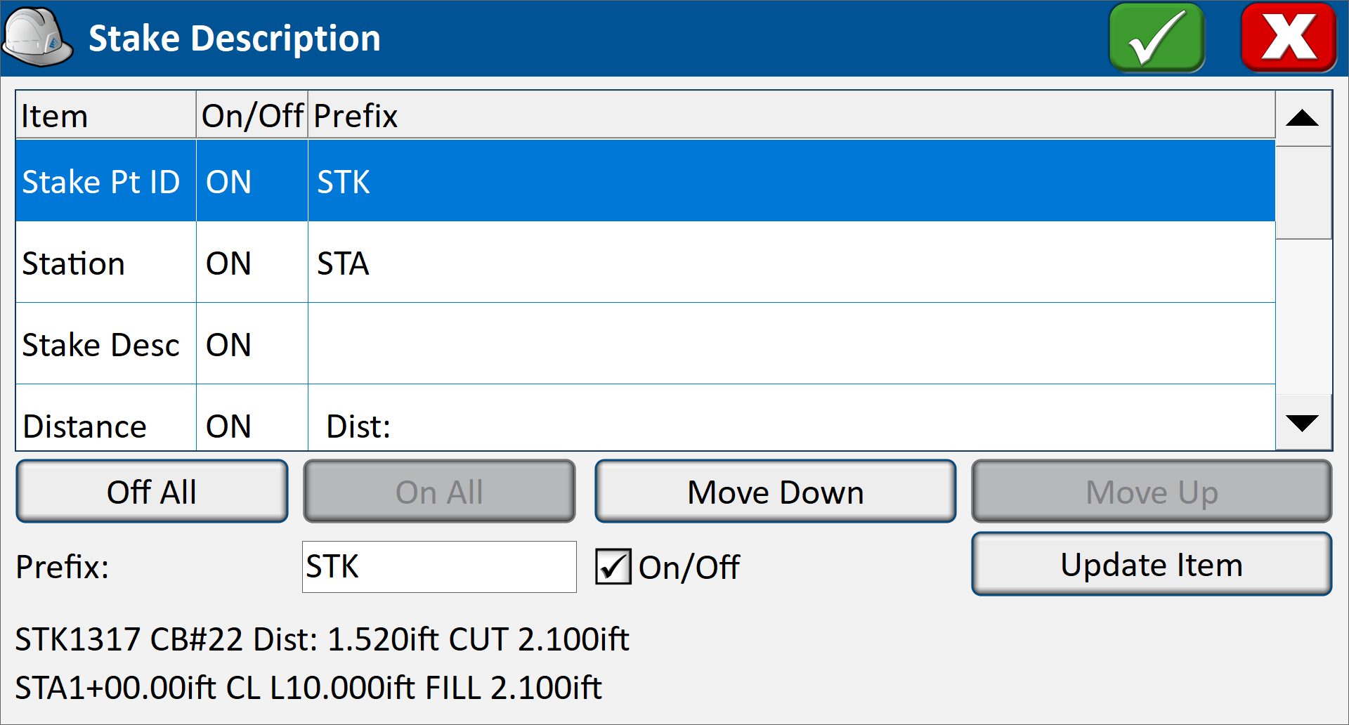 Stake Descriptions