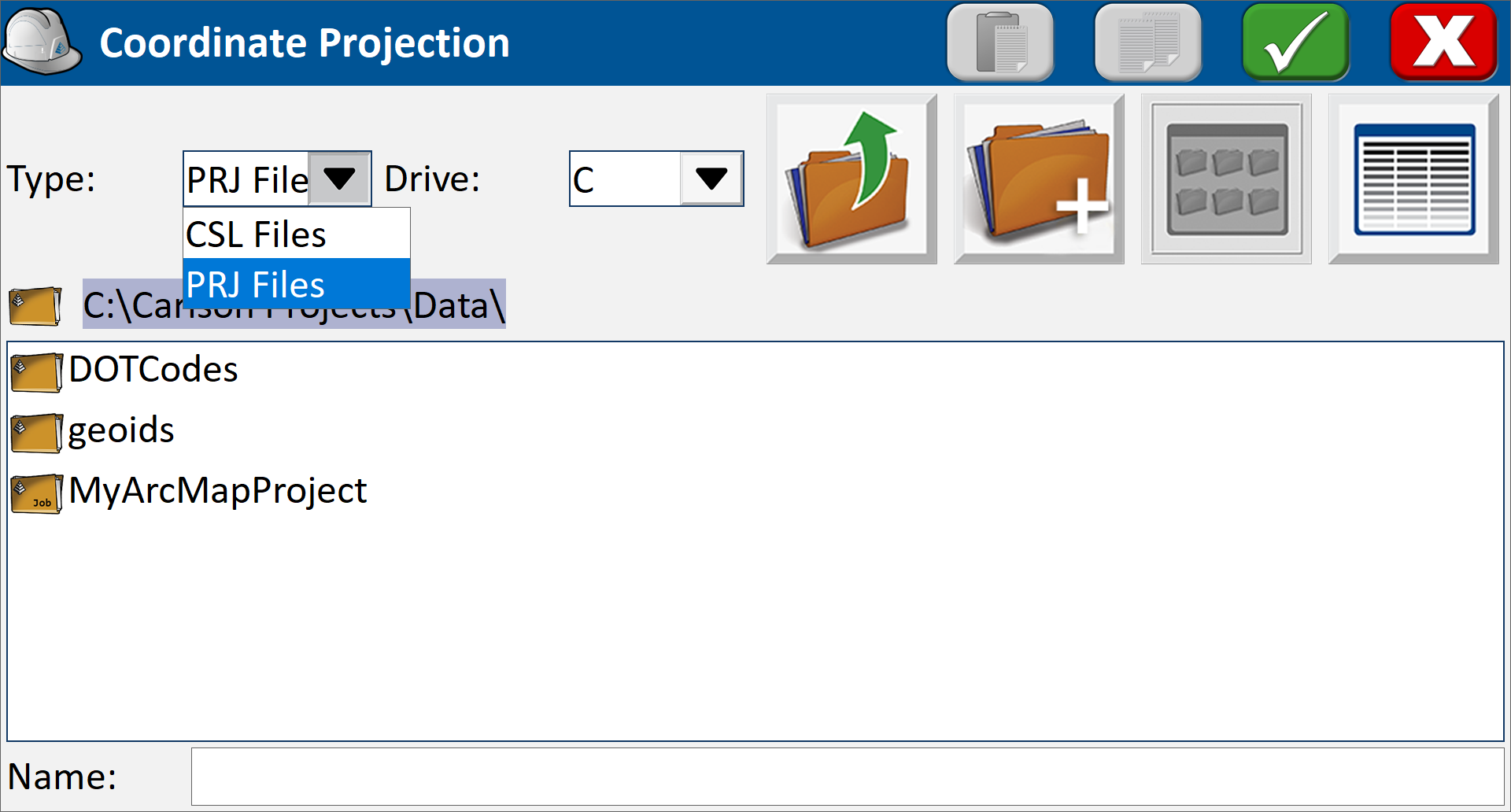 Load Coordinate Projection