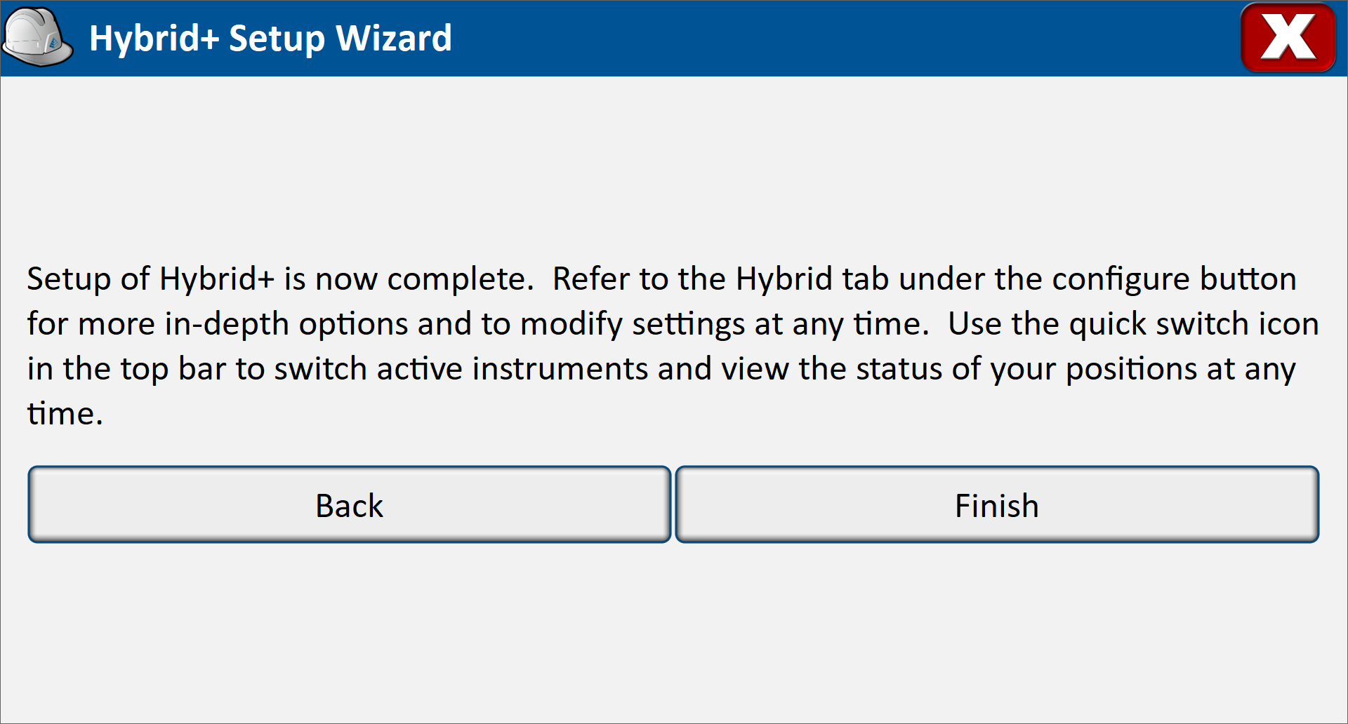 Hybrid+ Wizard Setup