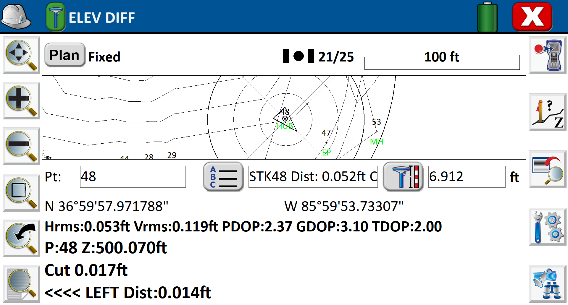 Elevation Difference - GNSS