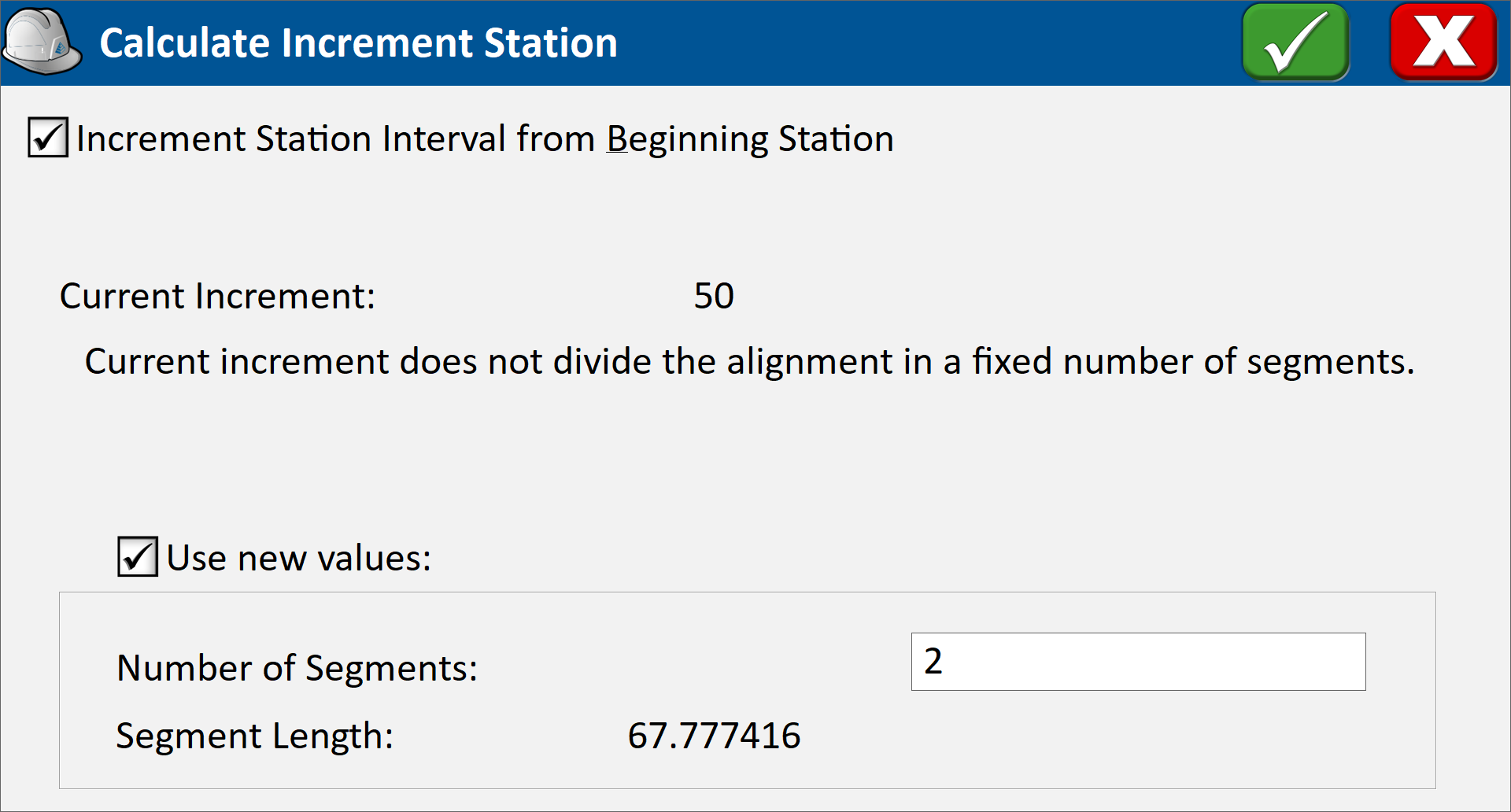 Calculate Station Interval