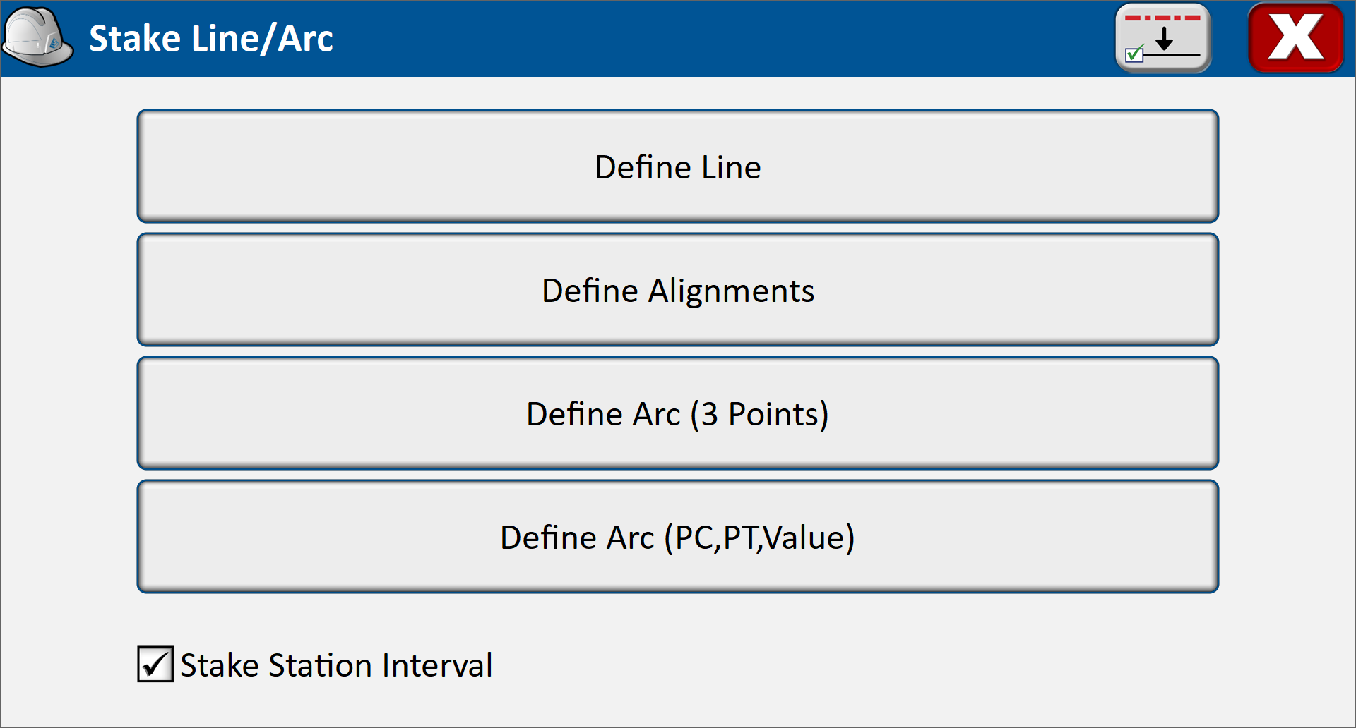 Stake Line/Arc