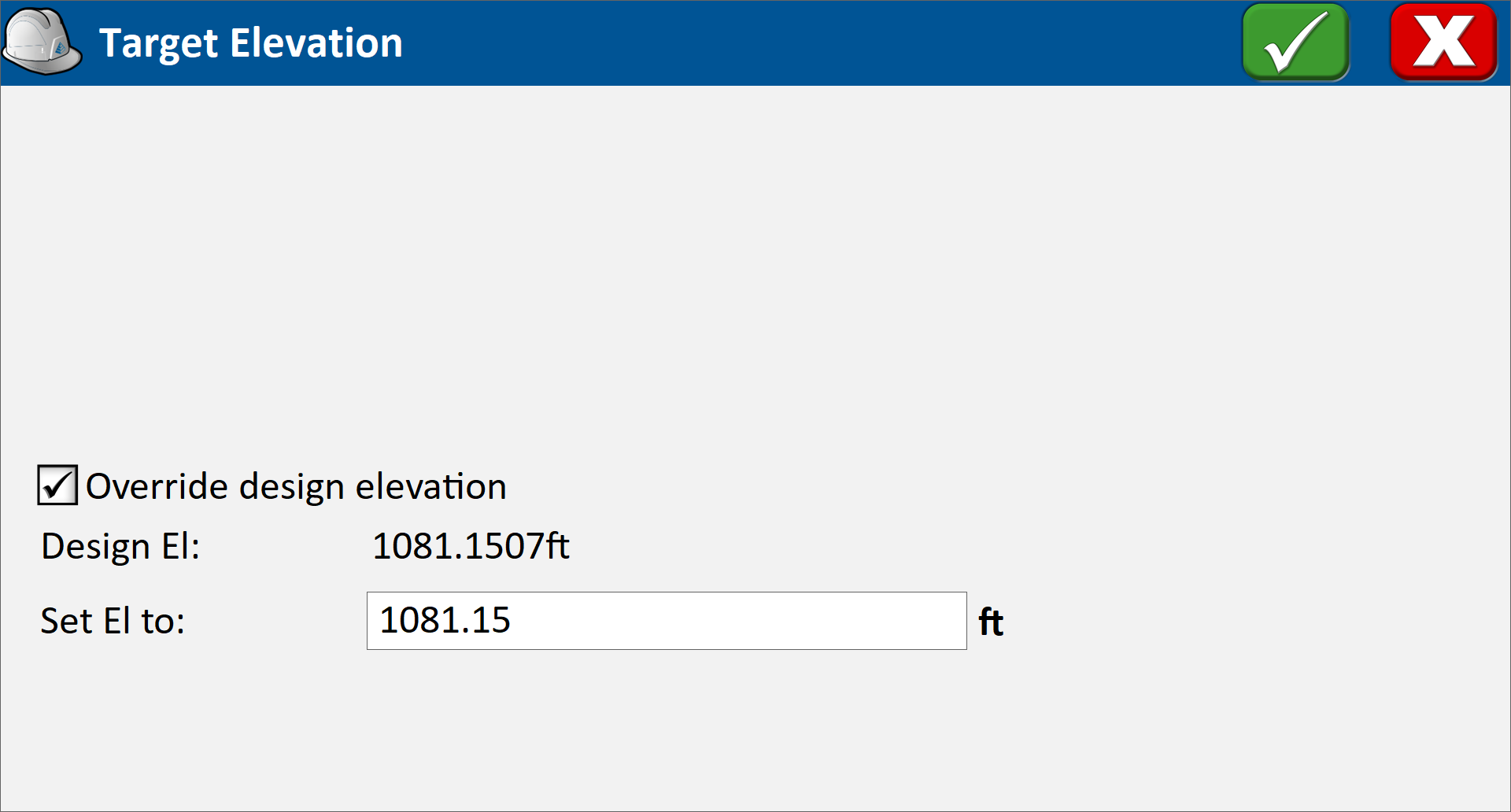 Target Elevation