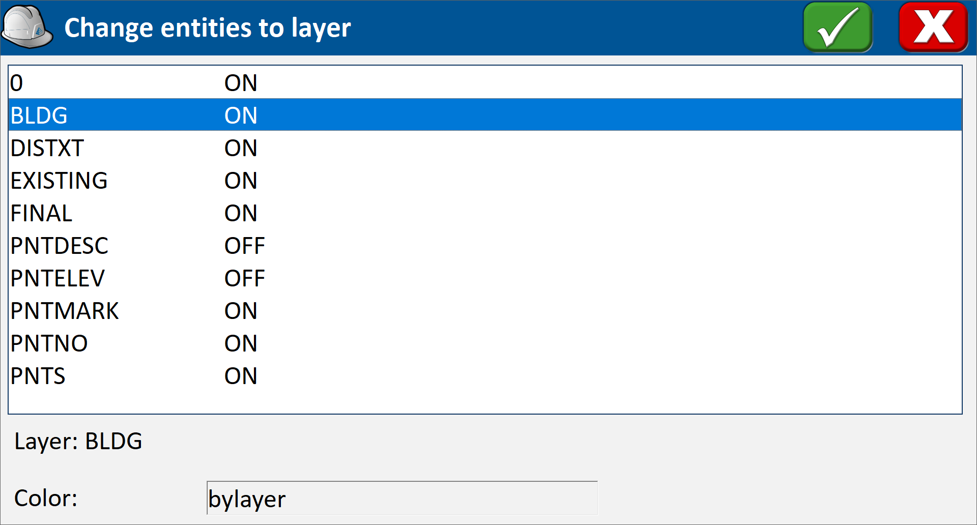 Change Layer