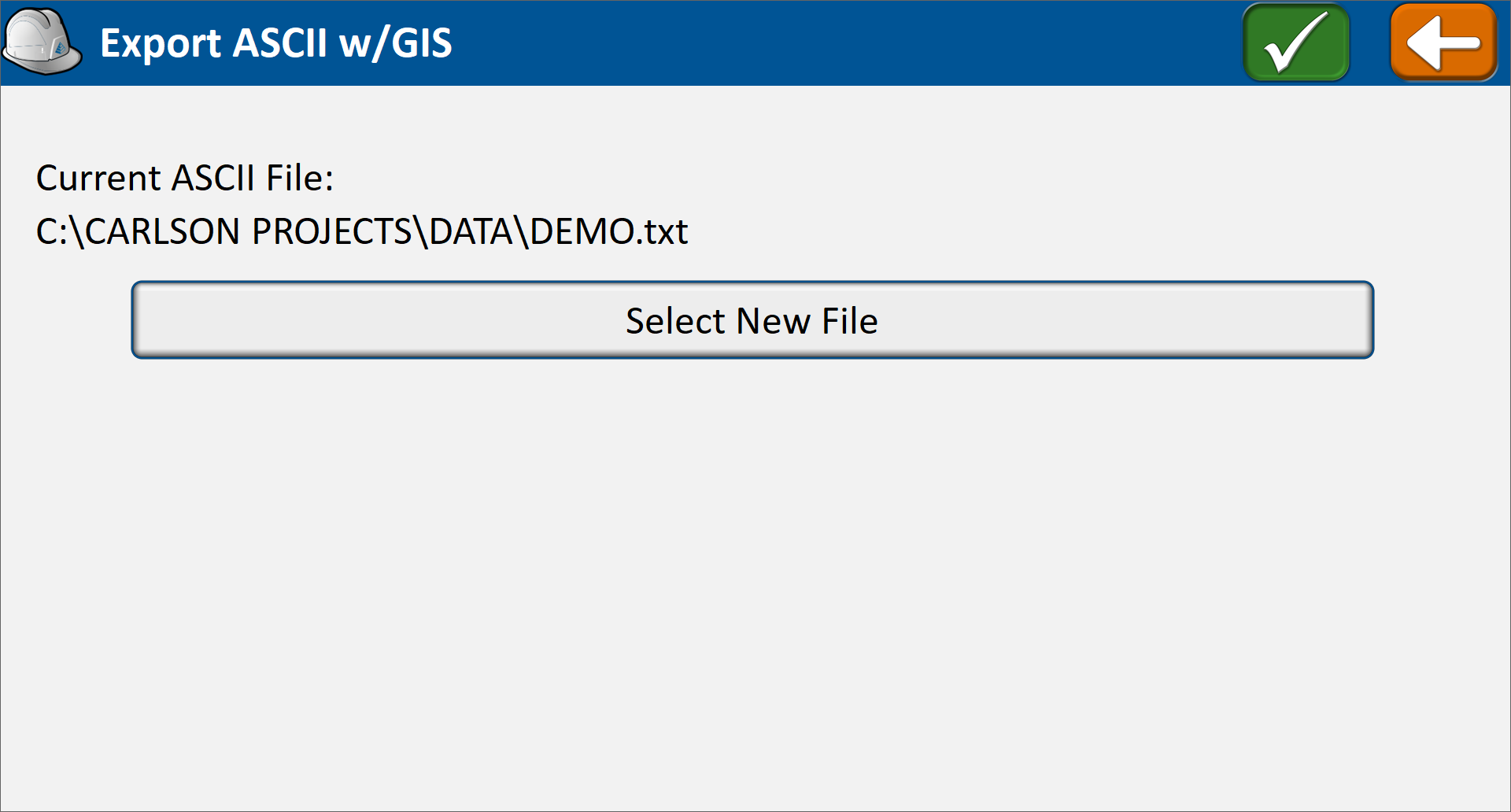 Export ASCII w/ GIS