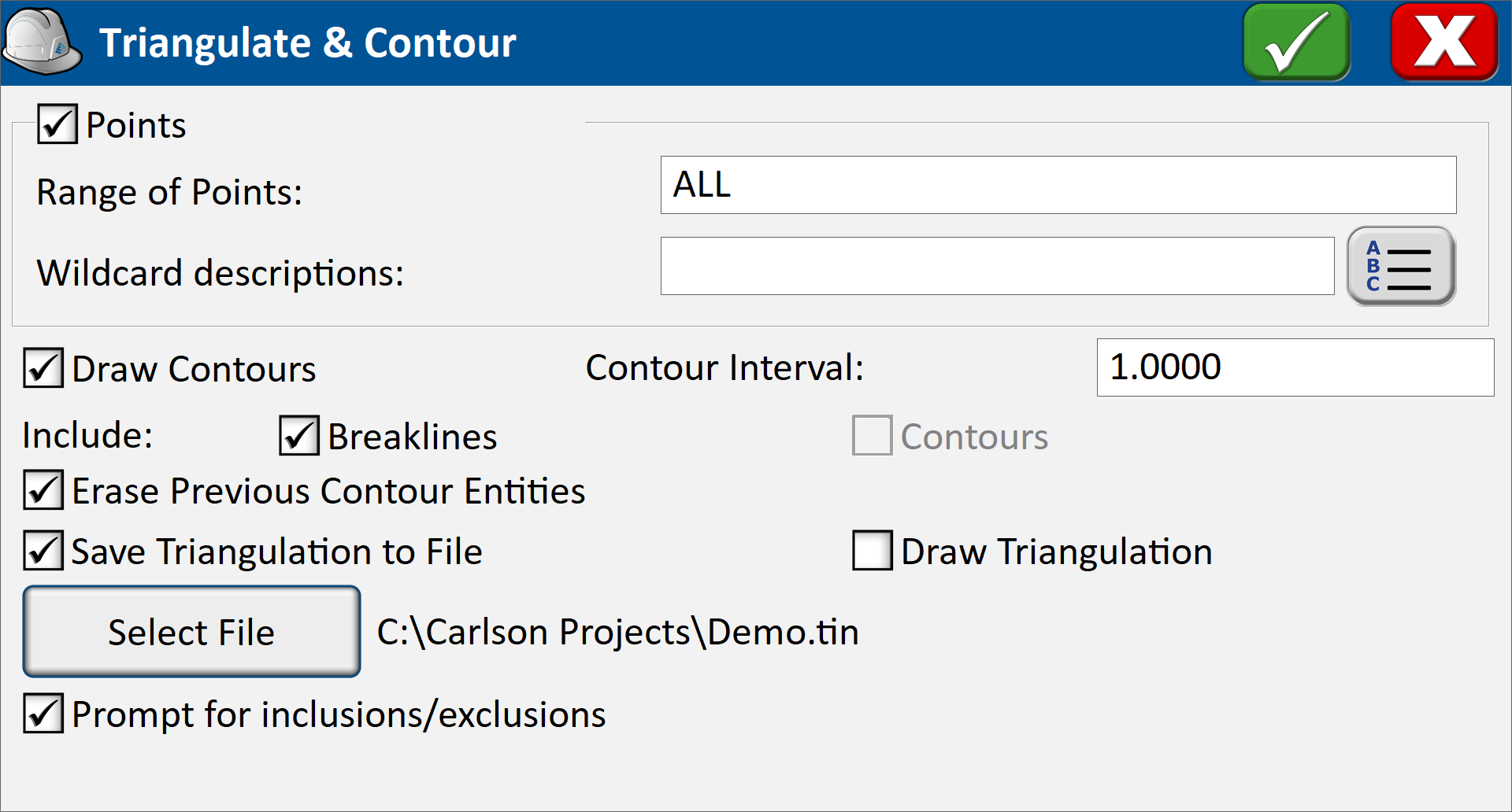 Triangulate & Contour